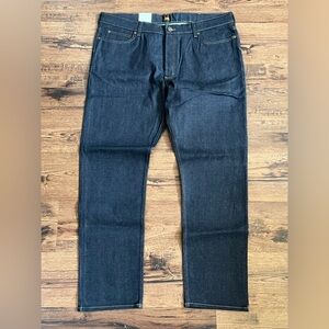 Lee Heritage Raw Straight Selvedge Jean ‘Navy’ (size mens W42xL34)